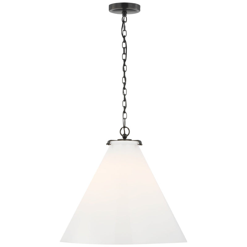 Katie Globe Large Pendant in Bronze