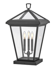 Alford Place Grande 3-Light Outdoor Pier Mount Light in Museum Black