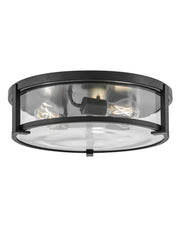 Lowell 3-Light Flush Mount in Black