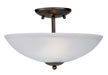 Logan Two Light Semi-Flush Mount in Black