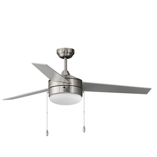 89906FTSNBK - Trio 52" Ceiling Fan in Satin Nickel / Black by Maxim