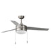 89906FTSNBK - Trio 52" Ceiling Fan in Satin Nickel / Black by Maxim