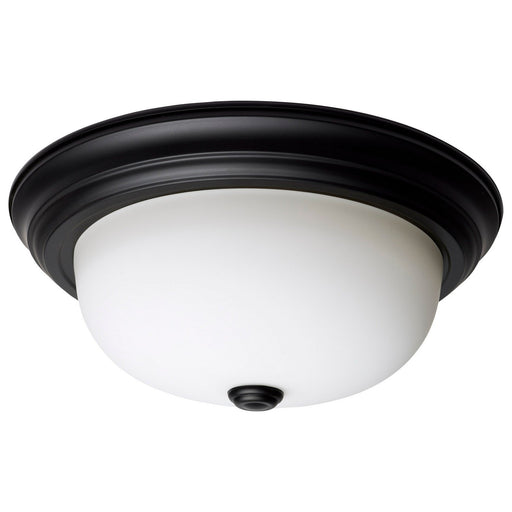 13.25" 2-Light Flush Mount in Matte Black