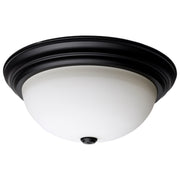 15.25" 3-Light Flush Mount in Matte Black