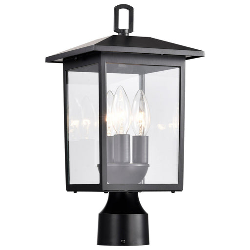 Jamesport 3-Light Outdoor Post Light in Matte Black