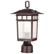 Cove Neck Small Outdoor Post Light in Rustic Bronze