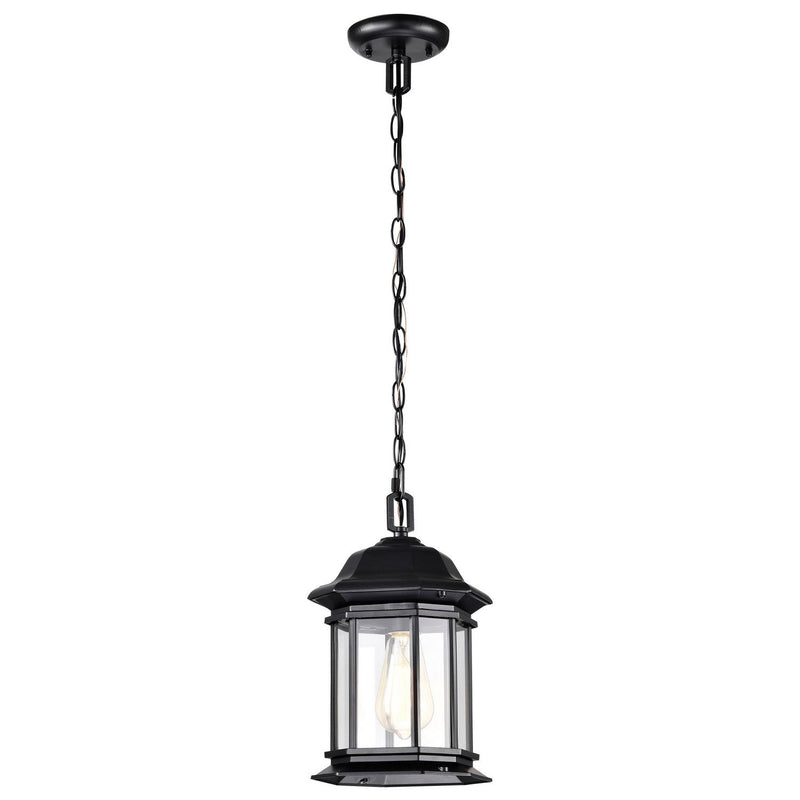 Hopkins Outdoor Lantern Pendant in Matte Black