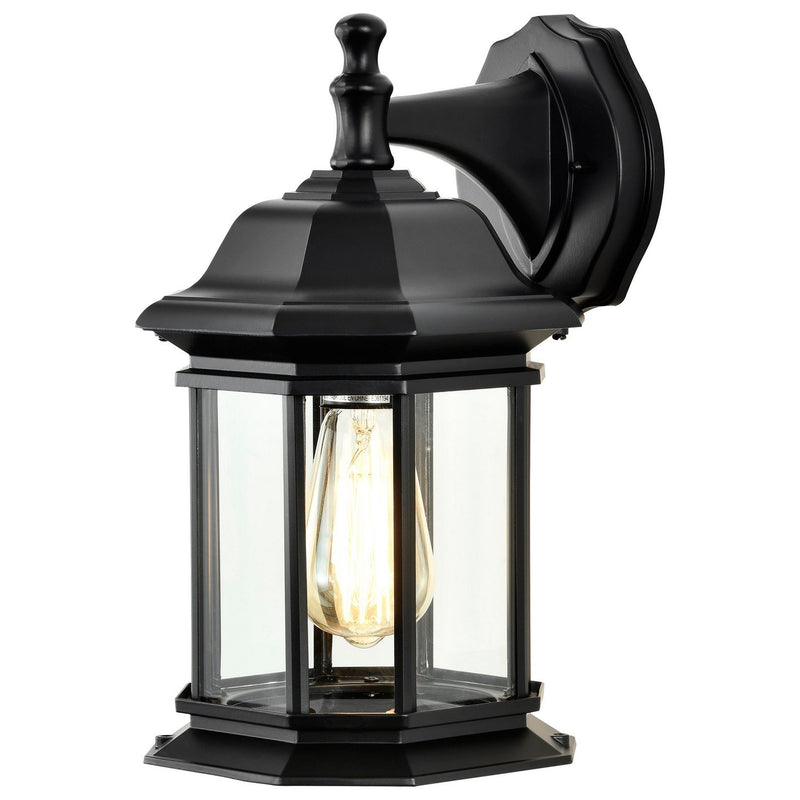 Hopkins Large Outdoor Wall Lantern in Matte Black