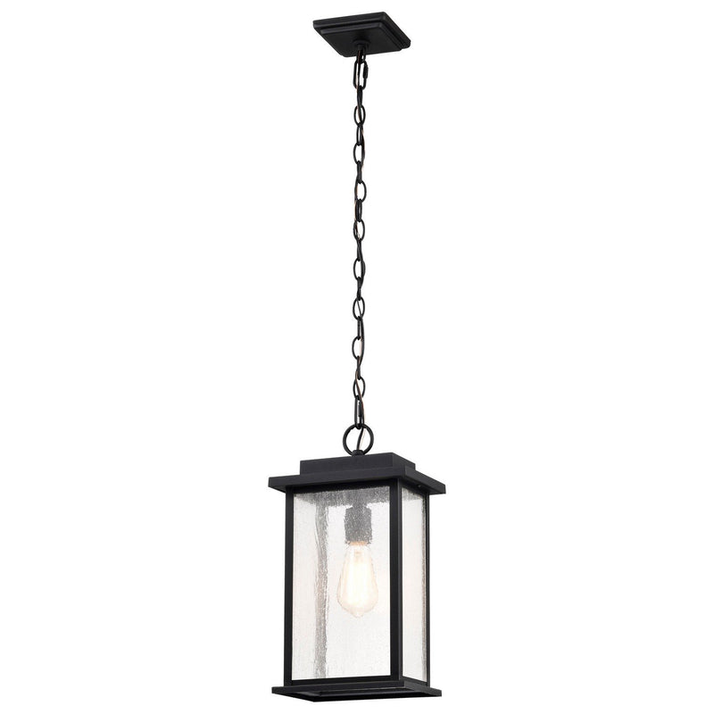 Sullivan Outdoor Lantern Pendant in Matte Black