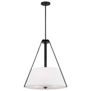 Brewster 3-Light Pendant in Black