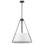 Brewster 3-Light Pendant in Black