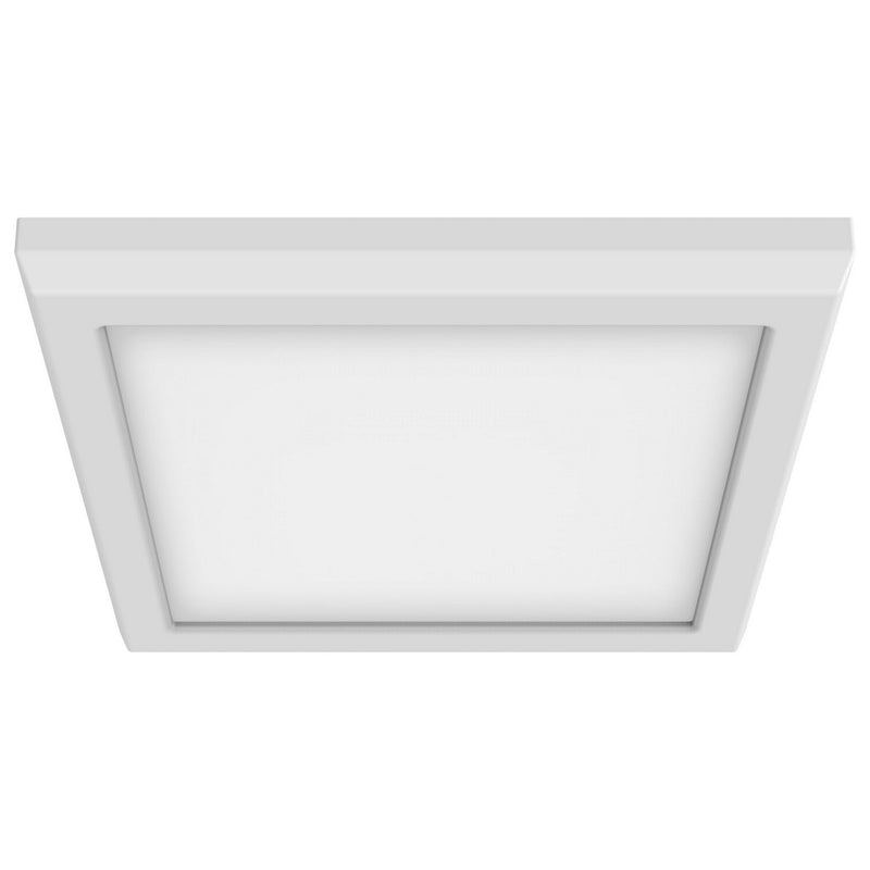 7" Square Edge-Lit LED Flush Mount in White
