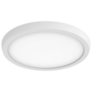 9" Round Edge-Lit LED Flush Mount in White