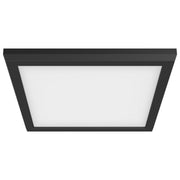 9" Square Edge-Lit LED Flush Mount in Black
