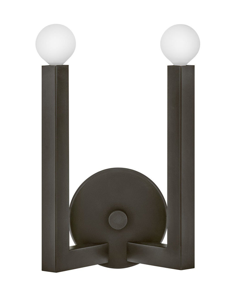 Ezra 2-Light Wall Sconce in Black Oxide