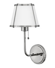 Clarke Wall Sconce in Polished Nickel
