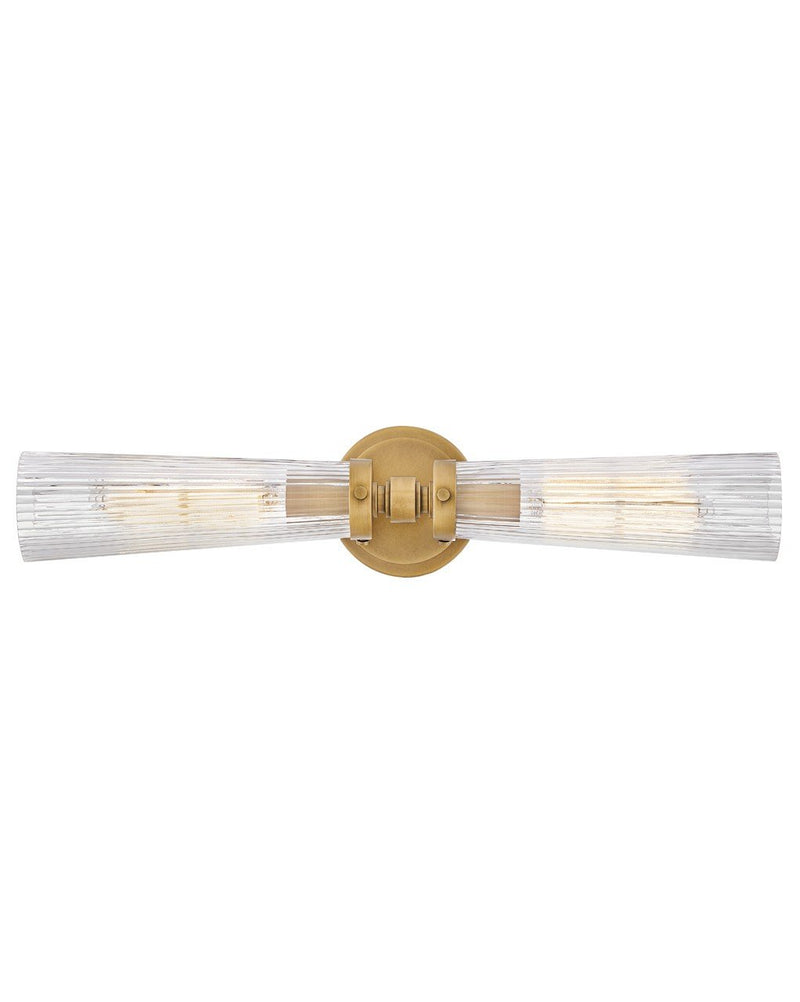 Jude 2-Light Bath Vanity Light in Heritage Brass