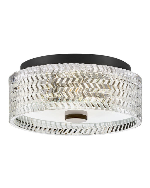 Elle 2-Light Flush Mount in Black