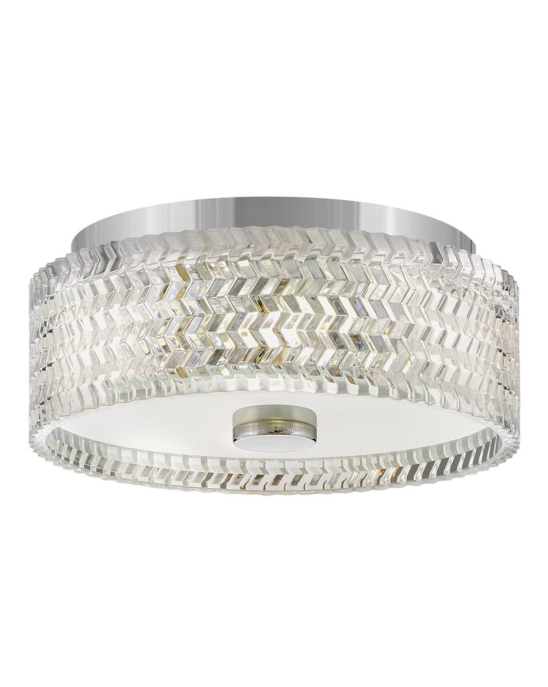 Elle LED Flush Mount in Chrome - Lamps Expo