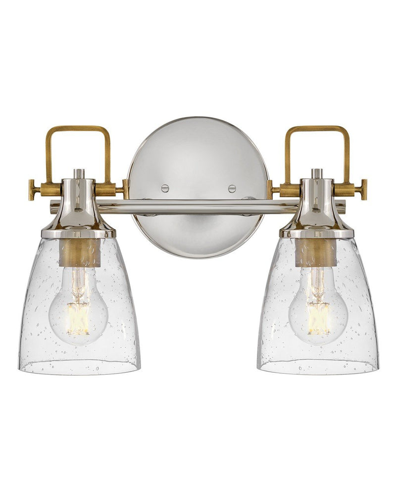 Easton 2-Light Bath Vanity Light in Polished Nickel
