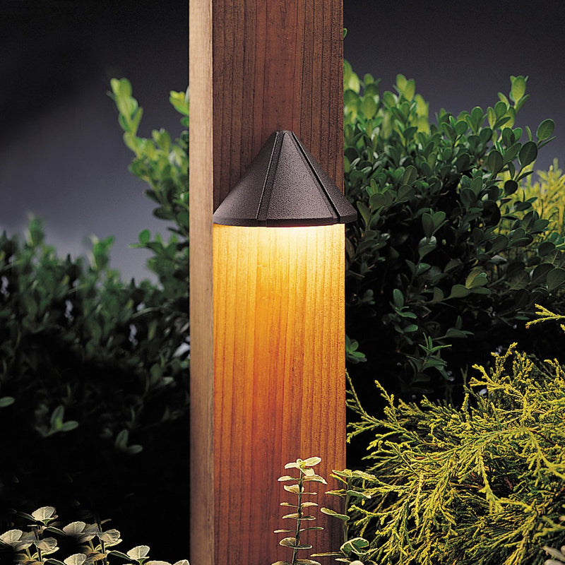 Six Groove 3.75" Deck Light in Textured Architectural Bronze
