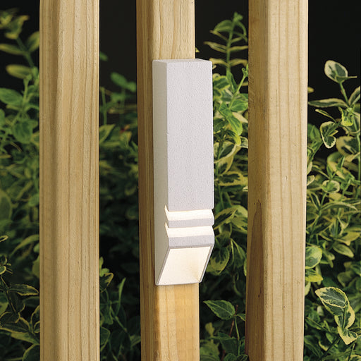 Deck Rail 1-Light 12V in Textured White