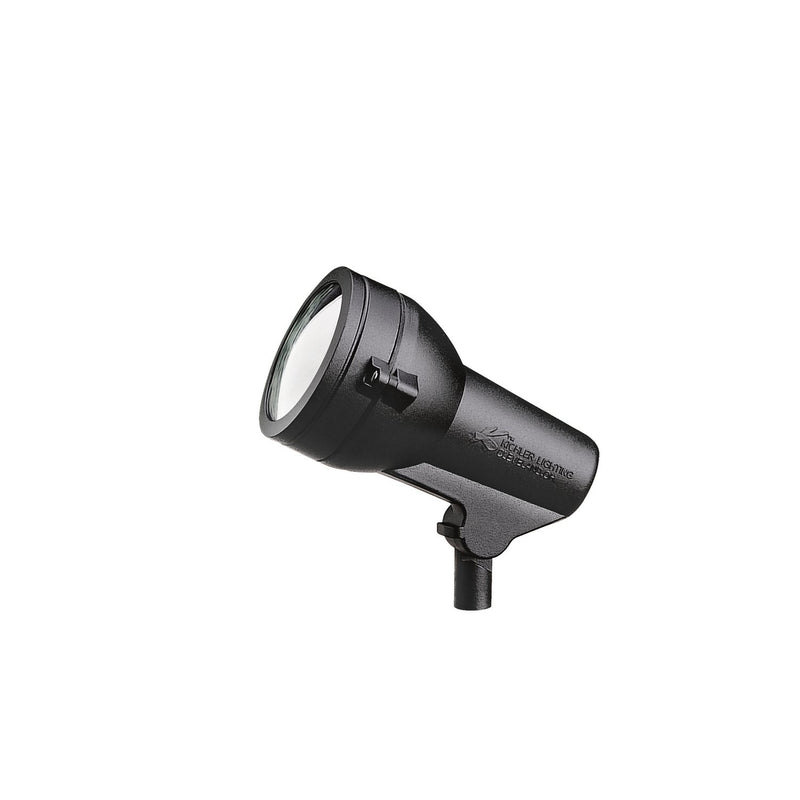 Small 120V Landscape Accent Spotlight in Textured Black