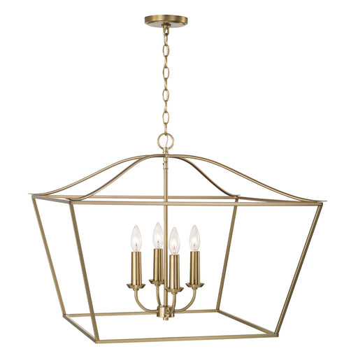 Grady 4-Light Pendant in Matte Brass - Lamps Expo