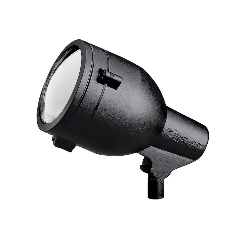Medium 120V Landscape Accent Spotlight in Textured Black