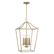 Grady 4-Light Foyer Pendant in Matte Brass - Lamps Expo
