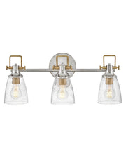Easton 3-Light Bath Vanity Light in Polished Nickel