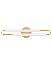 Eos LED Bath Vanity Light in Lacquered Brass