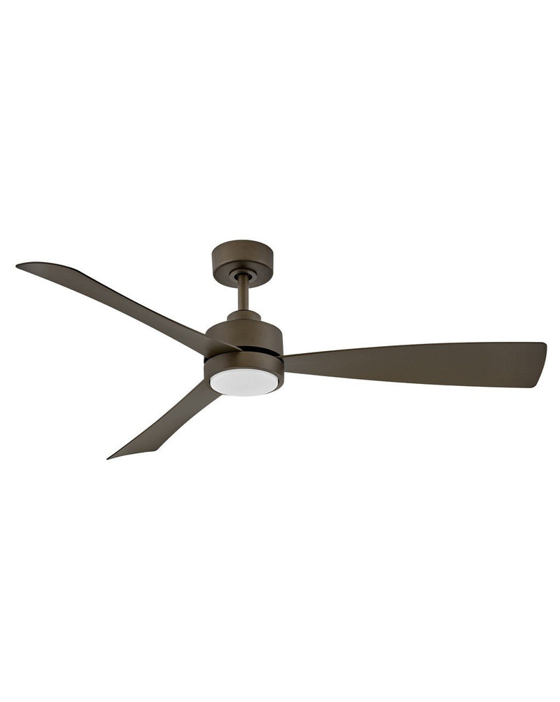 Iver 56" Outdoor Smart Ceiling Fan with Light in Metallic Matte Bronze