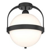 Atlas Semi-Flush in Black - 121380-SKT-10-GG0720 by Hubbardton Forge