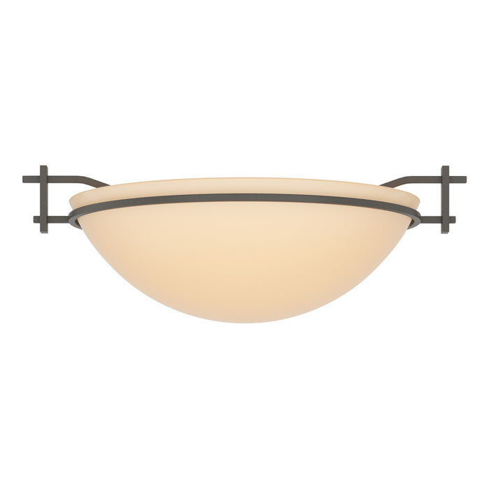 Moonband Semi-Flush in Dark Smoke - 124251-SKT-07-SS0045 by Hubbardton Forge