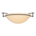 Moonband Semi-Flush in Dark Smoke - 124251-SKT-07-SS0045 by Hubbardton Forge