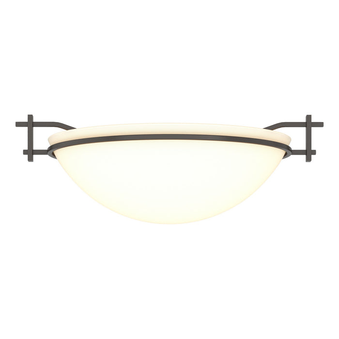 Moonband Semi-Flush in Oil Rubbed Bronze - 124251-SKT-14-GG0045 by Hubbardton Forge