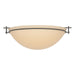 Moonband Large Semi-Flush in Dark Smoke - 124252-SKT-07-SS0050 by Hubbardton Forge