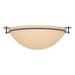 Moonband Large Semi-Flush in Black - 124252-SKT-10-SS0050 by Hubbardton Forge