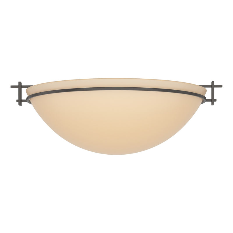 Moonband Large Semi-Flush in Oil Rubbed Bronze - 124252-SKT-14-SS0050 by Hubbardton Forge