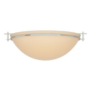 Moonband Large Semi-Flush in Sterling - 124252-SKT-85-SS0050 by Hubbardton Forge