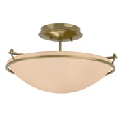 Plain Small Semi-Flush in Modern Brass - 124302-SKT-86-SS0047 by Hubbardton Forge