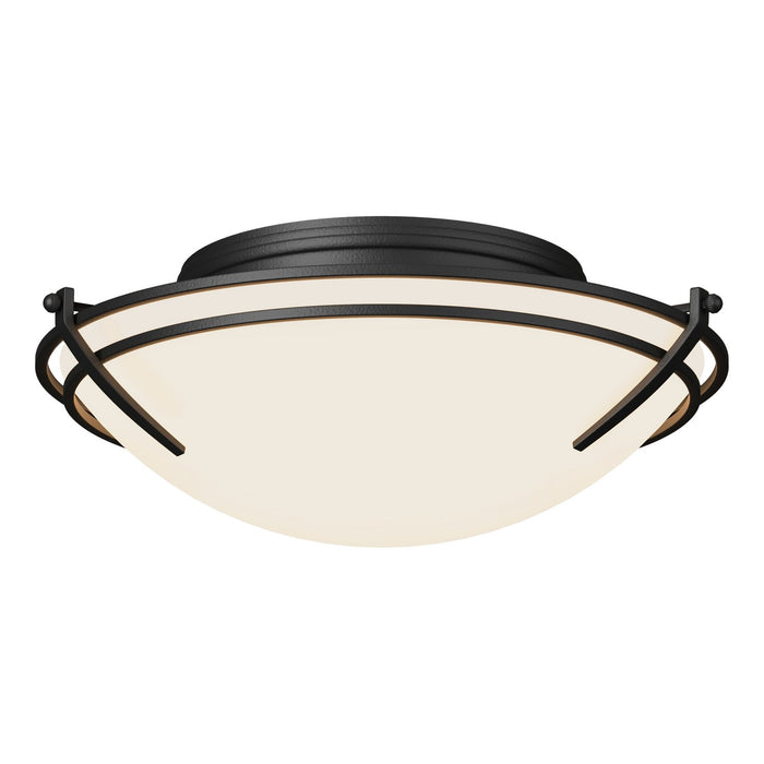 Presidio Tryne Flush Mount in Black - 124402-SKT-10-GG0098 by Hubbardton Forge