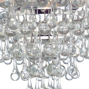 Calypso 3 Light 10.5" Flush Mount in Polished Chrome