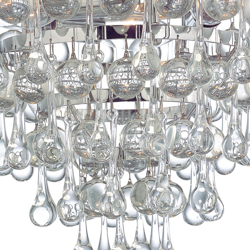 Calypso 3 Light 10.5" Flush Mount in Polished Chrome