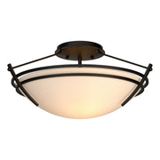 Presidio Tryne Small Semi-Flush in Black - 124412-SKT-10-GG0047 by Hubbardton Forge