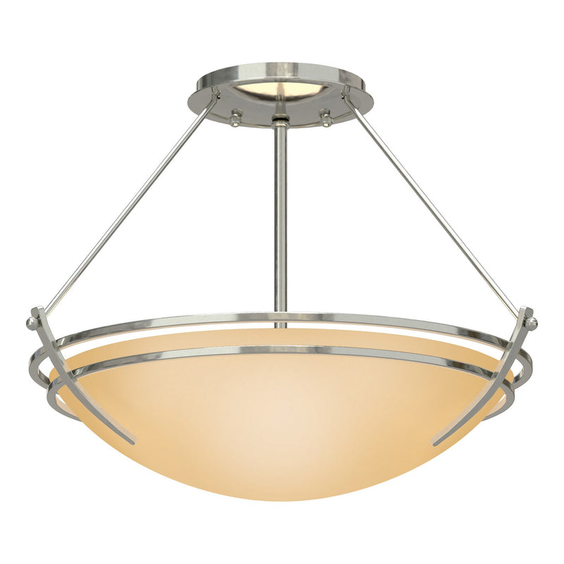 Presidio Tryne Semi-Flush in Sterling - 124422-SKT-85-SS0047 by Hubbardton Forge