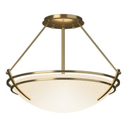 Presidio Tryne Semi-Flush in Modern Brass - 124422-SKT-86-GG0047 by Hubbardton Forge