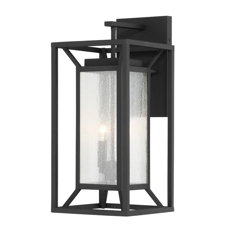 Harbor View 2-Light Outdoor Wall Lantern in Sand Coal