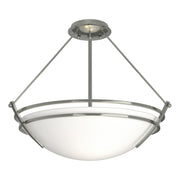 Presidio Tryne Semi-Flush in Sterling - 124432-SKT-85-GG0020 by Hubbardton Forge